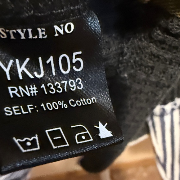 Black timber thread vintage wash camo shacket top cardigan by POL small Boho - Picture 6 of 6